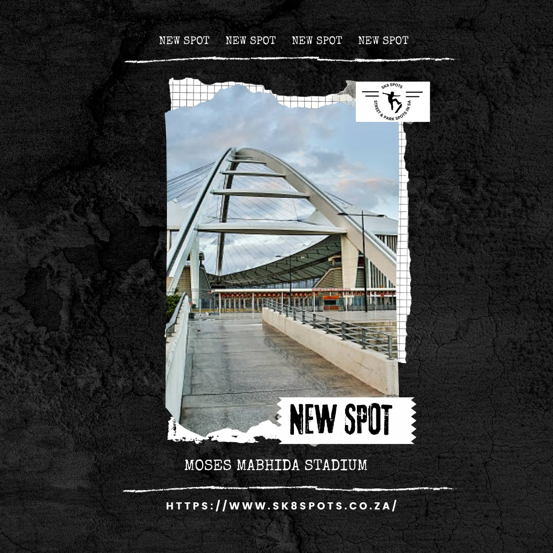 #mosesmabhidastadium is now on Sk8 Spots

Visit: Sk8Spots.co.za

To view or to add to the pool of really cool places to skate.🇿🇦