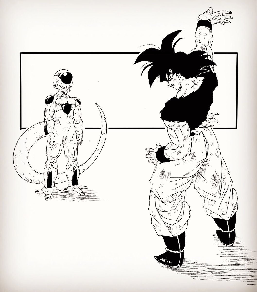 孫悟空vsフリーザ
#ドラゴンボール #イラスト 