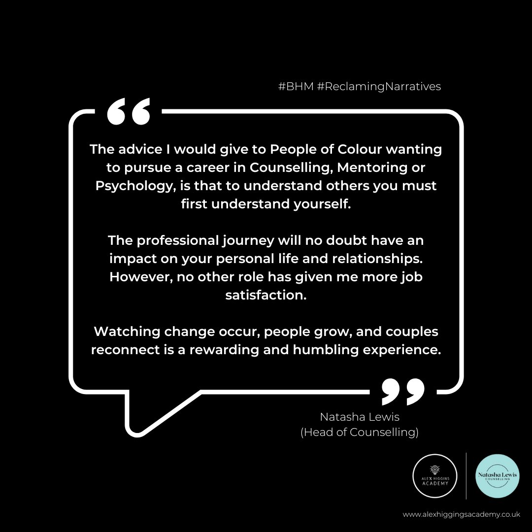 AleX Higgins Academy (@ahacademy10) on Twitter photo Some inspirational words from our Head of Counselling <a href="/NatashaLewisCo1/">NatashaLewisCounselling</a>
•
•
•
#BlackHistoryMonth #BlackHistoryMonth2024 #BHM #ReclamingNarratives Some inspirational words from our Head of Counselling <a href="/NatashaLewisCo1/">NatashaLewisCounselling</a>
•
•
•
#BlackHistoryMonth #BlackHistoryMonth2024 #BHM #ReclamingNarratives