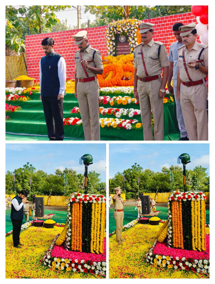 mhbdpolice's tweet image. జిల్లా పోలీస్ హెడ్ క్వార్టర్స్ లో పోలీస్ ఫ్లాగ్ డే సందర్భంగా నిర్వహించిన స్మృతి పరేడ్ లో... విధి నిర్వహణలో ప్రాణ త్యాగం చేసి అమరులైన పోలీసులను స్మరించుకుంటూ వారికి నివాళులు అర్పించిన @Collector_MBD, @spmahabubabad ఇతర అధికారులు మరియు సిబ్బంది.

#October21st
#SaluteToPoliceMartyrs