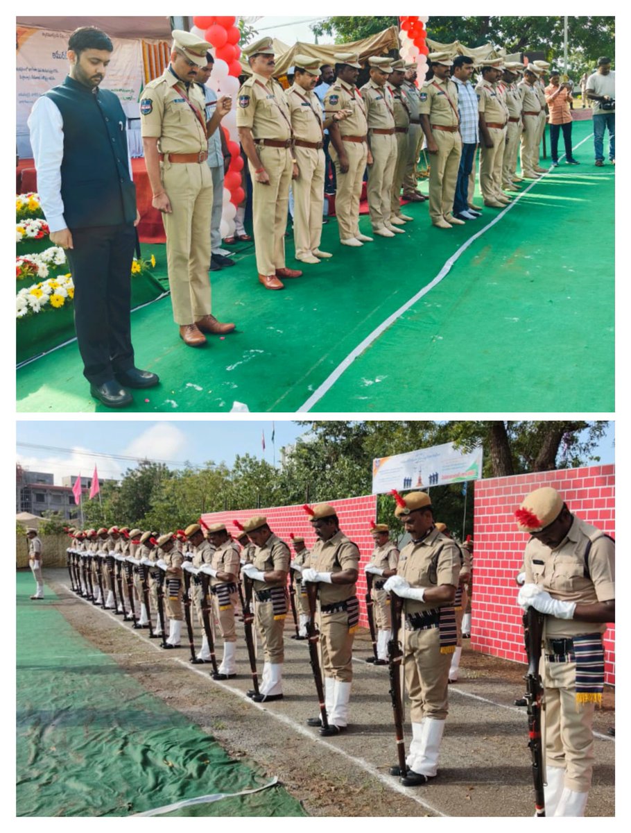 mhbdpolice's tweet image. జిల్లా పోలీస్ హెడ్ క్వార్టర్స్ లో పోలీస్ ఫ్లాగ్ డే సందర్భంగా నిర్వహించిన స్మృతి పరేడ్ లో... విధి నిర్వహణలో ప్రాణ త్యాగం చేసి అమరులైన పోలీసులను స్మరించుకుంటూ వారికి నివాళులు అర్పించిన @Collector_MBD, @spmahabubabad ఇతర అధికారులు మరియు సిబ్బంది.

#October21st
#SaluteToPoliceMartyrs