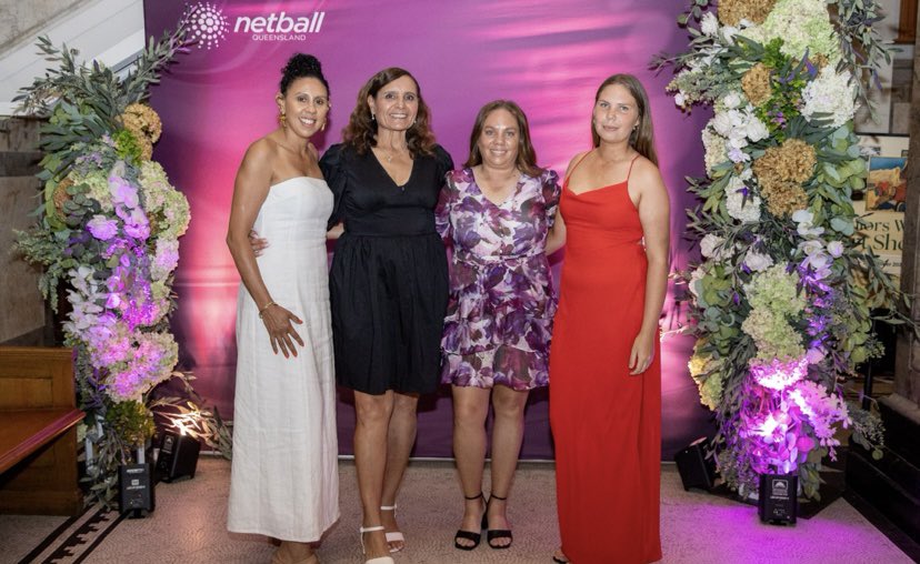 2024 Netball Queensland Awards night. What an evening celebrating with friends and teammates, honoring the incredible achievements in our netball community. Congratulations to Lily Cubby on winning MVP for the Qld First Nations U23 state team. Honoured to coach such talent!