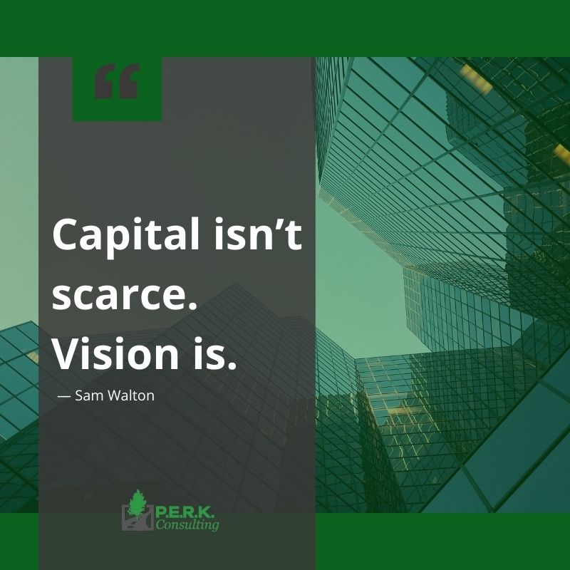 PERK_Consulting's tweet photo. #MondayMotivation 
It's amazing how capital usually follows a little vision. https://t.co/NIUtJNdDrR