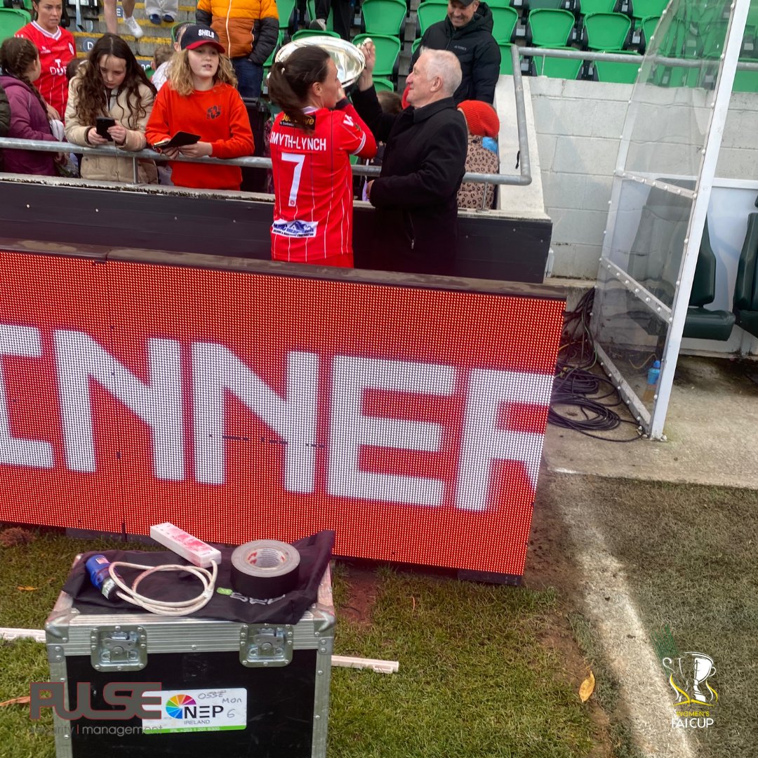 PulseSecurityM1's tweet image. ⚽️ Shelbourne 6-1 Athlone Town! 🏆 Pulse Security proudly managed premium lounges, green room, close protection, and corporate areas at the 2024 #FAICupFinal at Tallaght Stadium. Congrats to Shelbourne on their 3rd FAI Cup win! 🎉

#PulseSecurity #FAICup2024 #WomenInSport