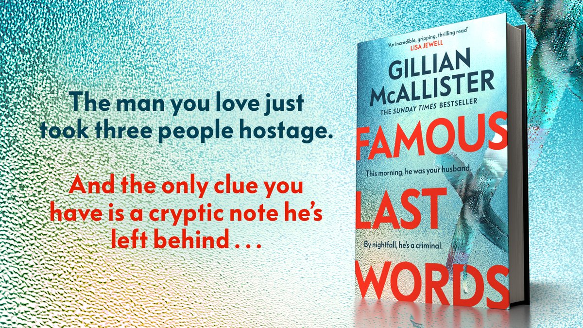 MichaelJBooks's tweet photo. 'Famous Last Words blindsided me with twists and surprises that had me gasping... A brilliant, brilliant book' Jodi Picoult 

#FamousLastWords is out this January! Pre-order now: https://t.co/5lNDmCsAqS https://t.co/e1DgUlnrst