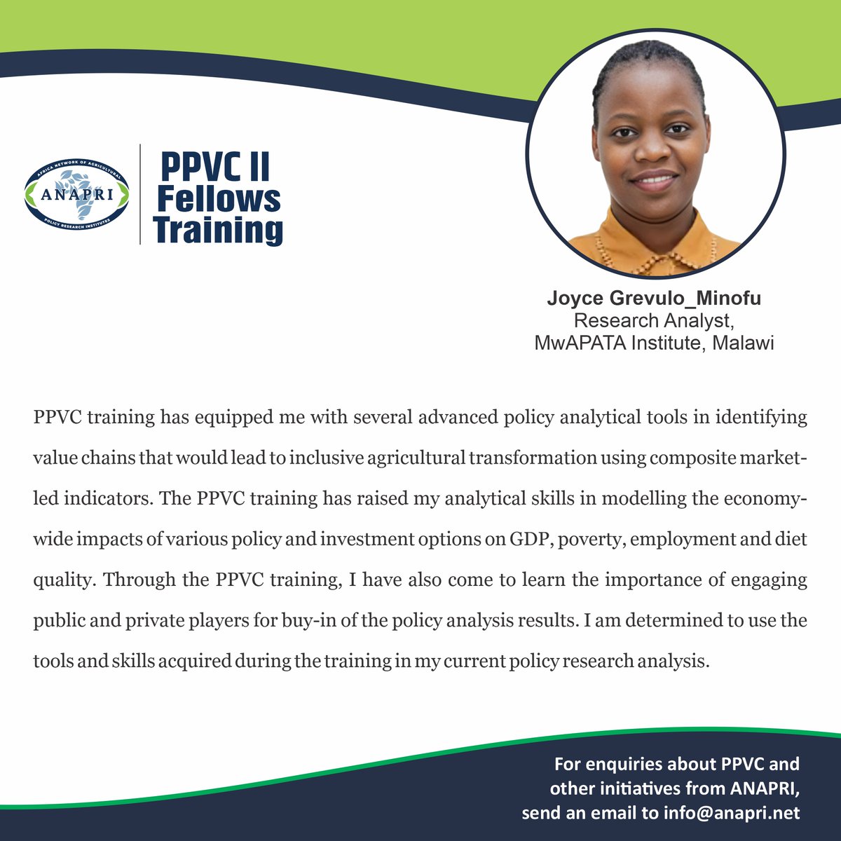 MwapataI's tweet image. Thank you @ANAPRI_info 😇
  
#PPVCIIFellows #ANAPRIImpact #EvidenceToAction