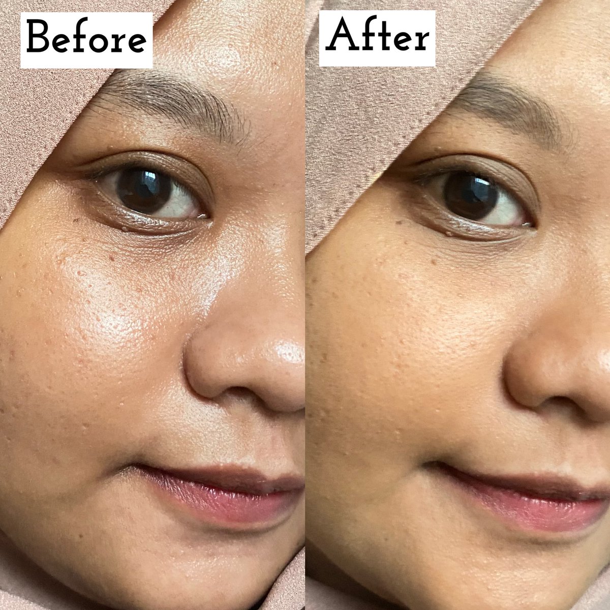 Pori-pori jadi keliatan blur dan minyak di wajah berkurang setelah pakai powder ini ✨

meski terlihat matte tapi ini gak kering ataupun bikin crack di wajah, suka sekali 🤍