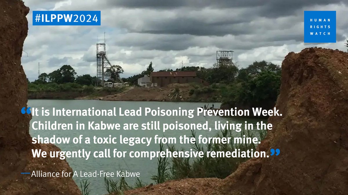 KippenbergJ's tweet photo. Today is the start of International Lead Poisoning Prevention Week. Here is our message, along with other CSOs: https://t.co/Tg9xnI6aU8