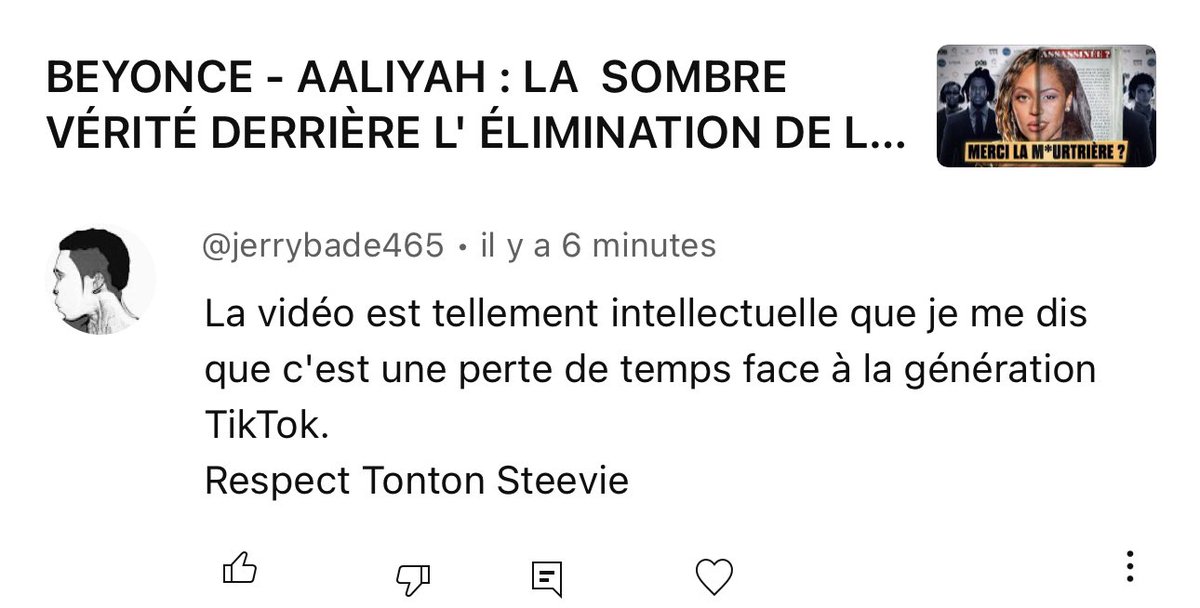 elmusicfeelings's tweet photo. Merci a tous ceux qui regardent et partagent la vidéo.
Il y a des CENTAINES de vidéos sur Internet depuis 3 semaines, y compris sur le web francophone qui accusent Beyonce et Jayz de multiples crimes.
Plusieurs youtubeurs non musiques les ont fait aussi, bien plus gros que moi. Rien SUR Twitter. 
Je fais une analyse de FOND sur le rnb et la musique pour expliquer les différences structurelles meme du genre
J’ai tout la meute sur moi qui me harcèle,, qui m’attaque, m’insulte, mon physique..( Pitié, argument ridicule d’ailleurs)
Je peux pas respecter ces gens. Ils iront réciter les analyses en Space faisant semblant que ça ne vient pas de moi.
Parce que c’est leur niveau, mais je peux pas respecter une bande de gens aussi pauvres d’esprit et malsains.
Qu’ils aillent se faire foutre.