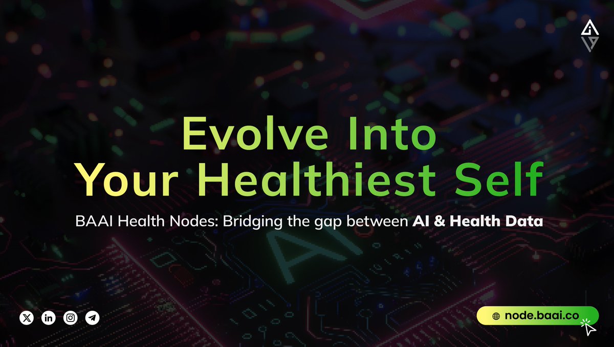 BrainAlive_AI's tweet photo. 🧵👇(1/7) Introducing BAAI Health Nodes.

The Largest Data Layer of Bio-Signals and Medical Data!
Imagine a world where you benefit from your own #health #data
That’s exactly what BAAI Health Nodes does, it puts the power in your hands!
Let’s dive in🧵👇

#whitelsit #nodesale #healthcare #AI