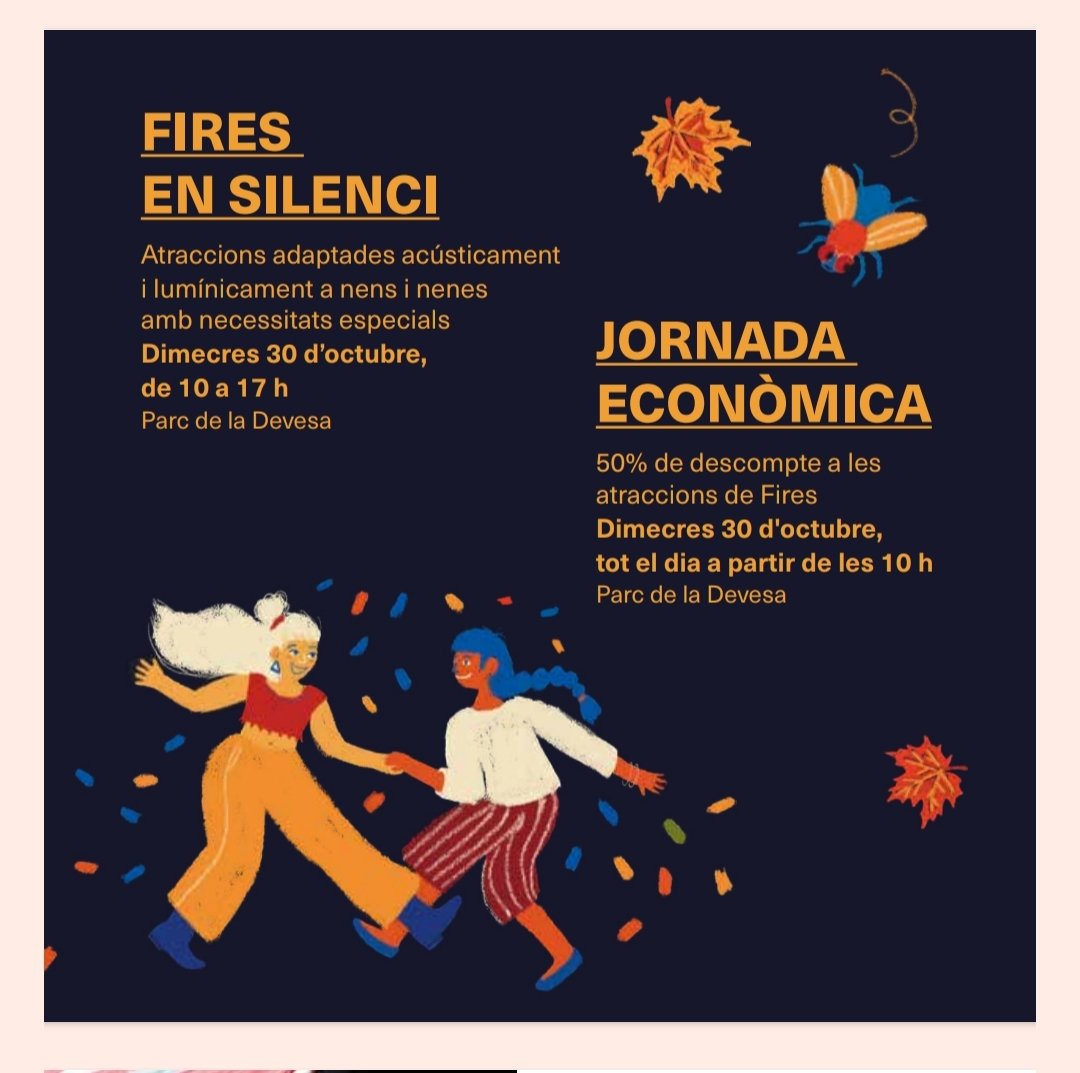 sitajxc's tweet photo. Això és "catxundeu" o ens hem begut l'enteniment!!
Coincidir Fires en silenci amb Jornada Econòmica... 
Amb tota quitxalla q anirà x aprofitar 50% descompte, molt de silenci crec q no haurà!!#olevosaltres @Girona_Cat @llsalellasvilar @quimayats 
Proposta x afavorir ambdues parts https://t.co/op2mvVWHEq