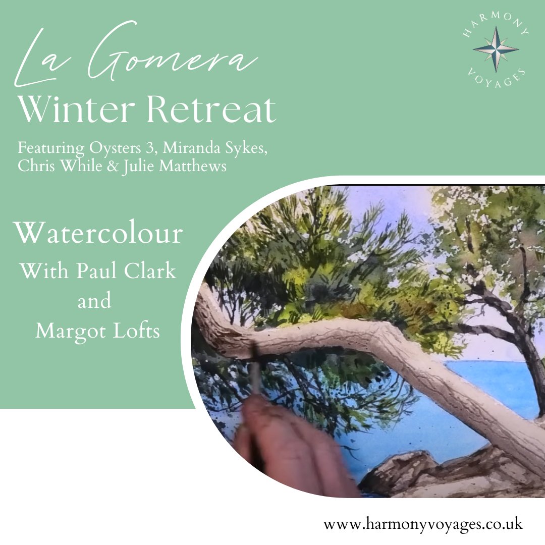 harmonyvoyages's tweet photo. 📷 La Gomera Winter Retreat 2025 - Watercolour Art Classes with Paul Clark 📷📷
The exceptional Paul Clark and Margot Lofts will once again be returning to La Gomera to deliver their incredible watercolour art classes. https://t.co/0xrxKxYK3j https://t.co/CSyIrnYUpp
