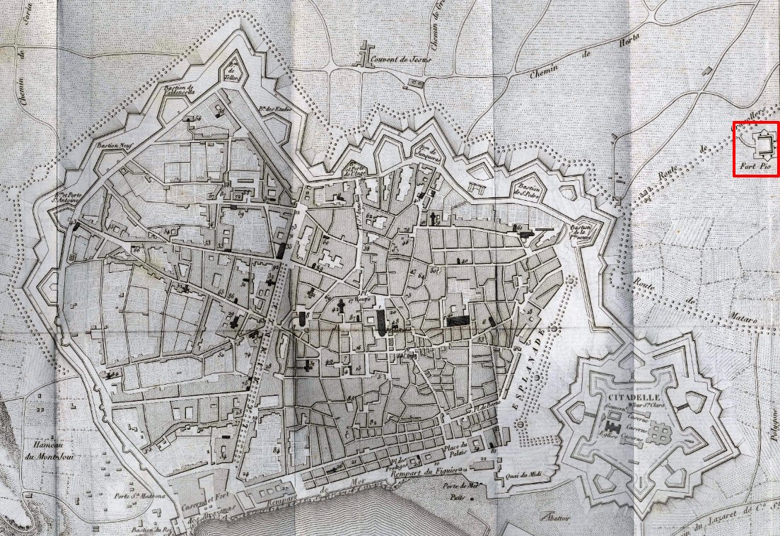 historiesdebcn's tweet photo. #TalDiaComAvui de 1868 començava l'enderroc del Fort Pius, un fortí militar que ha donat nom a l'actual barri del #FortPienc. https://t.co/fJXyWU9Gim