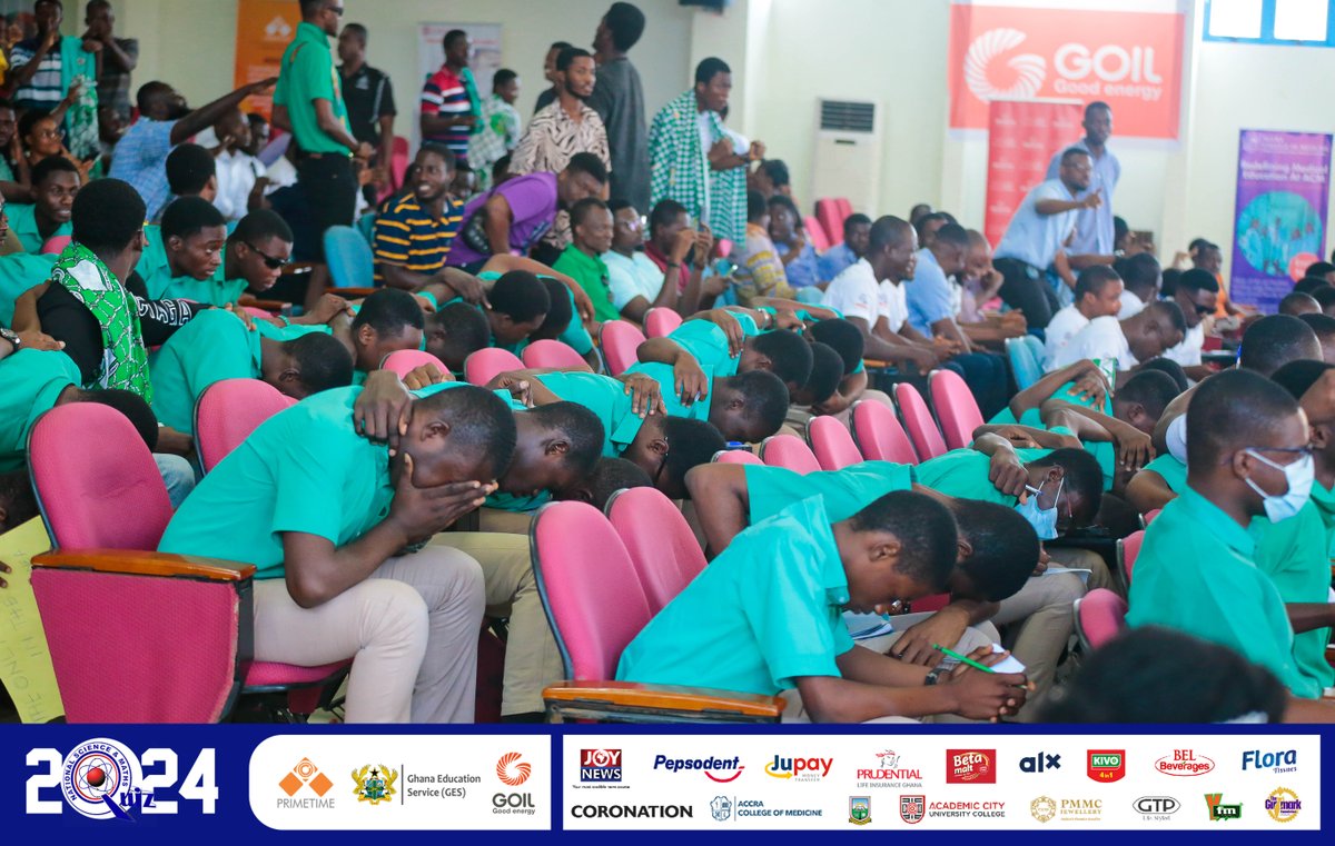 NSMQGhana's tweet photo. AUDITORIUM 900

🎶Mbo Augustine hɛn adamfo pa
Ɔhotseweenyi Monica ne ba...🙏📿.

#NSMQ2024 #NSMQOneEighth #Primetime https://t.co/xDcwmukswn