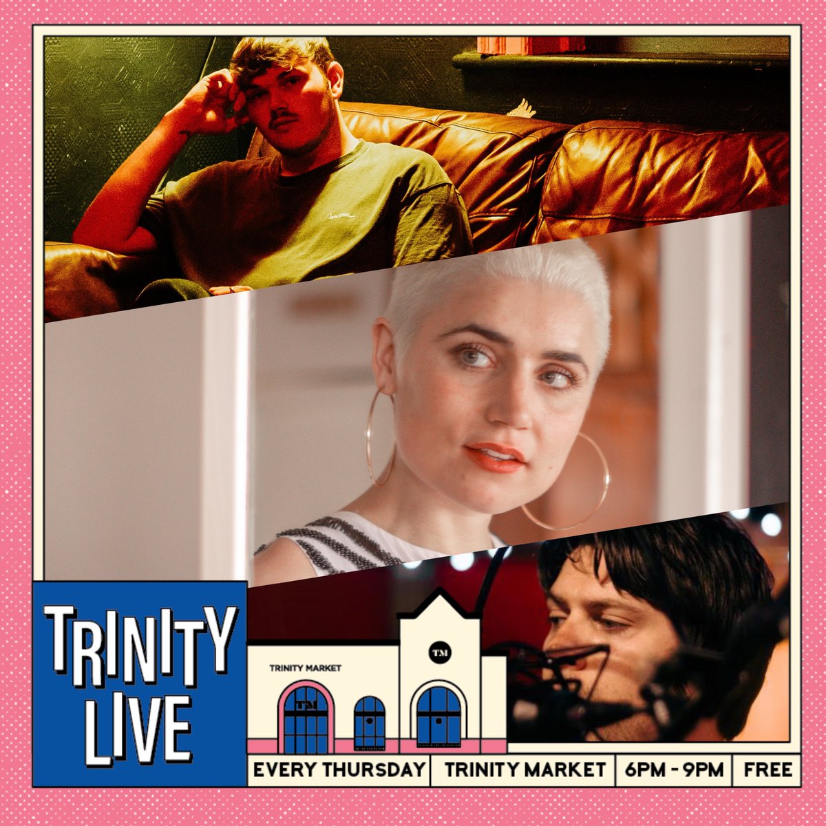 Trinity Live (@trinitylivehull) on Twitter photo TONIGHT // Guitar-driven alternative pop from <a href="/oliverpindr/">Oliver Pinder</a>, pop and soul packed with catchy hooks and sassy songwriting from <a href="/bonniemilnes/">bonnie</a>, and singer-songwriter tales of Hull, heartbreak and radios from Ben Farr.
📍 <a href="/TrinityMarket1/">Trinity Market Hull</a>
📅 Thur 24th October
⏰ The fun starts at 6pm! TONIGHT // Guitar-driven alternative pop from <a href="/oliverpindr/">Oliver Pinder</a>, pop and soul packed with catchy hooks and sassy songwriting from <a href="/bonniemilnes/">bonnie</a>, and singer-songwriter tales of Hull, heartbreak and radios from Ben Farr.
📍 <a href="/TrinityMarket1/">Trinity Market Hull</a>
📅 Thur 24th October
⏰ The fun starts at 6pm!