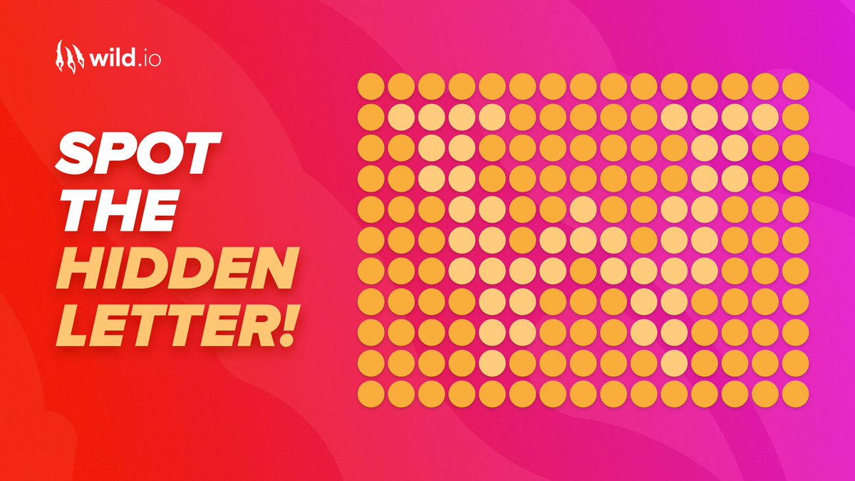 wild_io's tweet image. 🎁 20 Free Spins GIVEAWAY 🎁

There’s a letter hiding in plain sight… Can you see it? 🧐

🔄 REPLY + REPOST