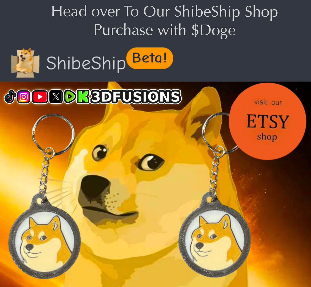 🚨 Check Out Our Etsy Shop  🏪

✨ Dogecoin Keychains 3D Print Here 🛍️

🔗 etsy.com/listing/173647…

👉🏻🔔💛🔄💬 #Dogecoin #Kabosu