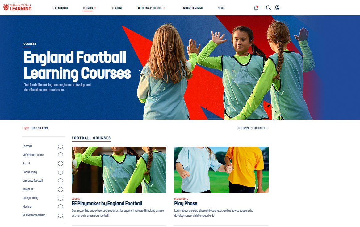 zainwirasena20's tweet photo. #BelajarBola Gratis! 

FA England dari lama udah ngeluarin Football Online Course yang kamu bisa akses secara gratis ataupun berbayar!

Pengajarannya luar biasa! Mulai dari melatih umur 4-6 sampai coaching untuk disabilitas! Materinya super human centric dapet sertif lagi! https://t.co/i82naGWpbA