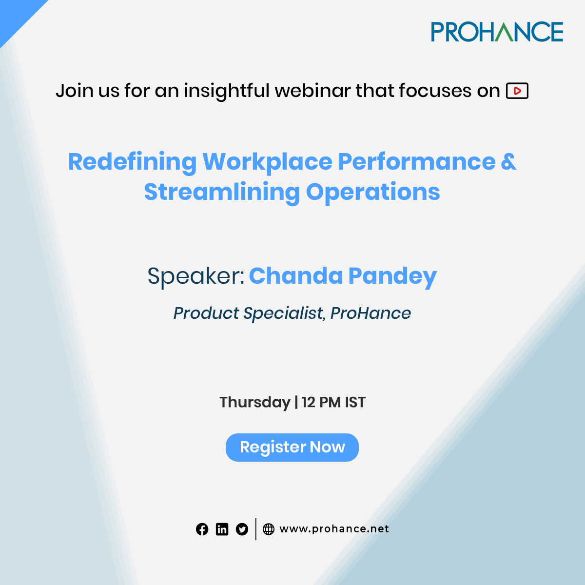 ProHance_net's tweet photo. 📅 Mark your calendars for October 24, 2024! 

Join Chanda Pandey for a webinar on Smart Work Allocation &amp; Prioritization, where you'll learn how to optimize your team's efforts and enhance productivity.

Register here: https://t.co/5PmmG06ov5 

#Productivity #WorkAllocation https://t.co/WmcOLJb2re