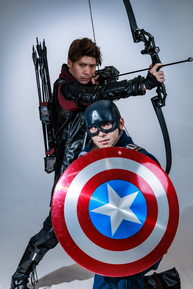 tyoro_ai25's tweet photo. 【cosplay / 4K】MARVEL / MCU

Avengers …assemble ‼︎

Captain America:@tyoro_ai25 
Hawkeye:@capfan87 
Photo: @kurukuru_photo 

#プレミアポート
#プレポ
#Tyorocos https://t.co/OZZslNtosK