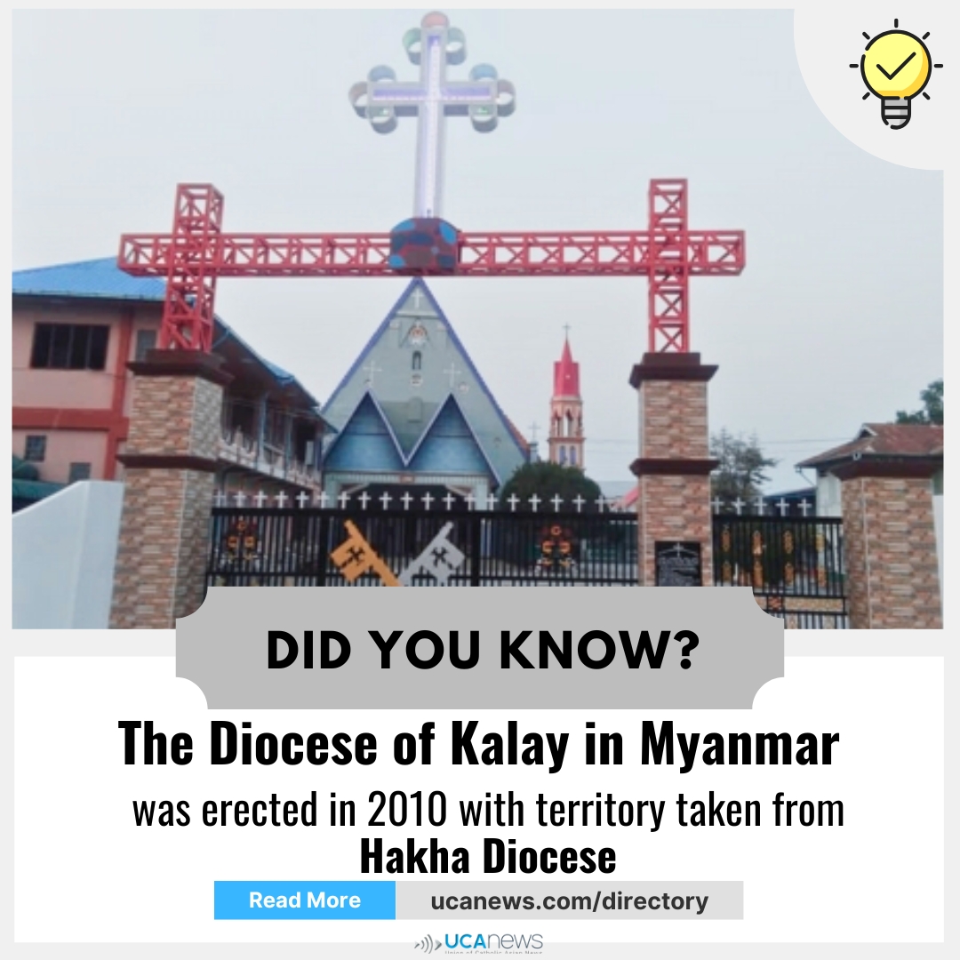 UCANSriLanka's tweet image. Read more: tinyurl.com/4pr87vp5

#diocese #Myanmar #Hakha #churchhistory #catholic #KalayDiocese #catholiccommunity #CatholicBeliefs #catholicmission