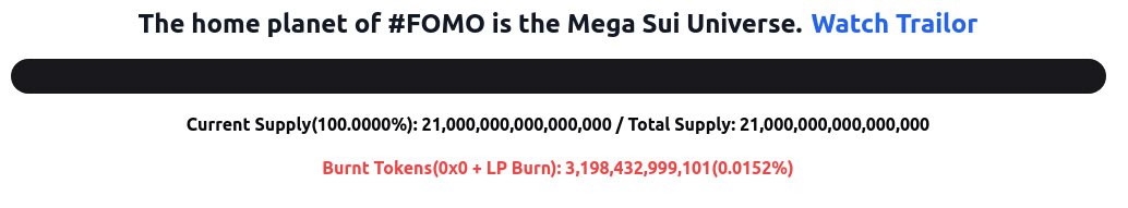 MiningFomoSui's tweet photo. $FOMO $SUI 100% https://t.co/nJGOFQn7vU