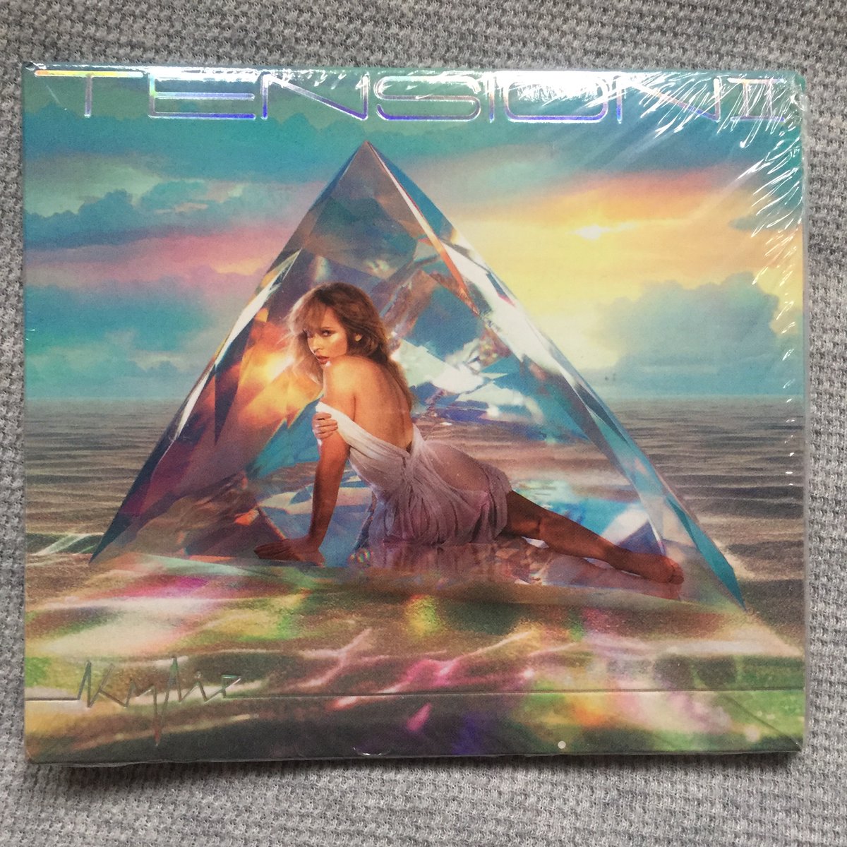 mike73ster's tweet photo. Tension II (Limited Edition Gemini, Diamond &amp; Island rainbow foil CD’s) #kylieMinogue #TensionII @kylieminogue @TownsendMusicUK https://t.co/XRPztDx3rN