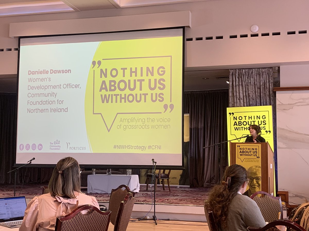 WSN_NI's tweet photo. Hearing from Danielle @CFNIreland about the results from the Womenโs Health Survey #NIWHStrategy #CFNI https://t.co/iEhsvxDFRa
