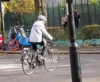 drewsnx's tweet photo. Why are some still arguing that cycling provision in cities is ageist and discriminates against elderly people?

Cycling provision has made it possible, practical and safer for more older &amp; vulnerable people to cycle to shops &amp; cafés.
Some can no longer drive, or afford to do so. https://t.co/8lJxWZprgp