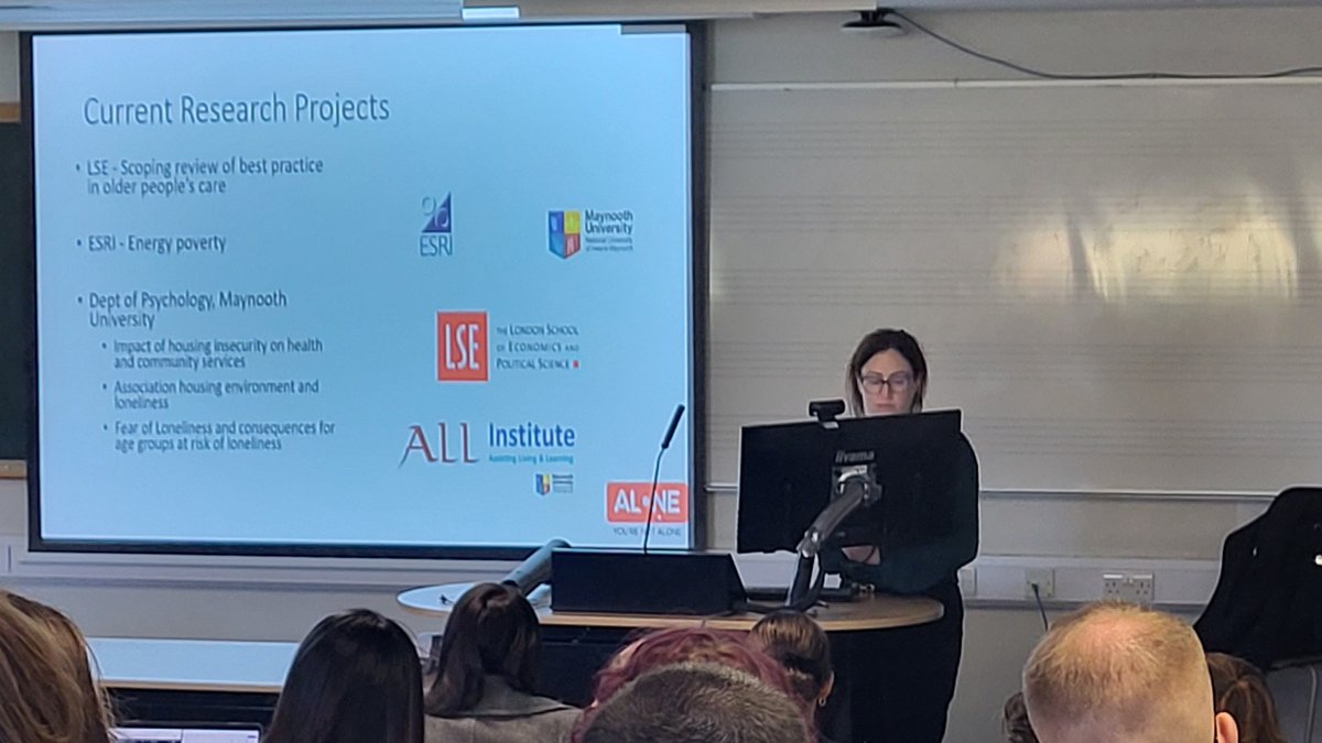 All_Institute (@all_institute) on Twitter photo Delighted to see Dr Aileen O'Reilly, Senior Research & Evaluation Manager at <a href="/ALONE_IRELAND/">ALONE</a>, spotlighting our collaborative work during <a href="/MUpsychdept/">MU Psychology</a> seminar on "Transforming Ageing at Home: Insights from ALONEโ
#MUPsychResearch
<a href="/AdvanceCrt/">@Advance_CRT</a> <a href="/MhYanet/">Yanet Morejon Hernandez</a>
#Ageing #AssistiveTechnology Delighted to see Dr Aileen O'Reilly, Senior Research & Evaluation Manager at <a href="/ALONE_IRELAND/">ALONE</a>, spotlighting our collaborative work during <a href="/MUpsychdept/">MU Psychology</a> seminar on "Transforming Ageing at Home: Insights from ALONEโ
#MUPsychResearch
<a href="/AdvanceCrt/">@Advance_CRT</a> <a href="/MhYanet/">Yanet Morejon Hernandez</a>
#Ageing #AssistiveTechnology