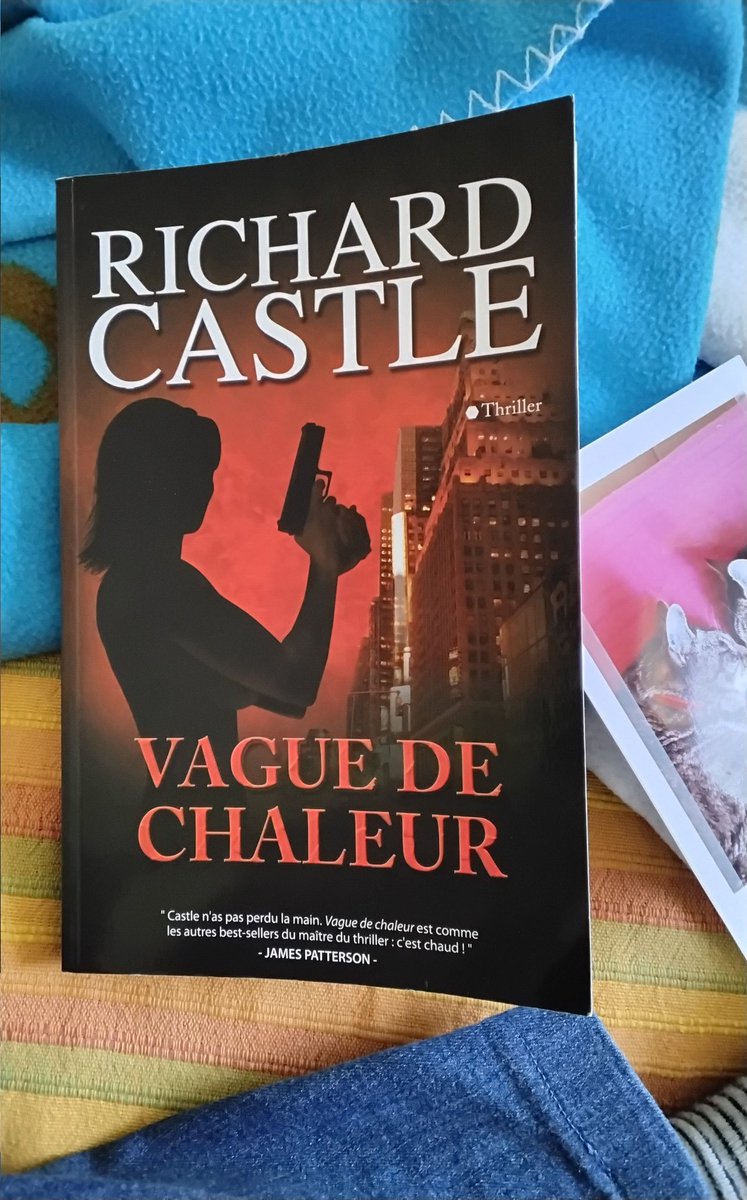 CelPsych's tweet photo. It's time to start reading it. 📚 #vaguedechaleur #heatwave #castle #richardcastle #rickcastle #nathanfillion #book #bookstagram #book #livre #thriller #roman #lecture https://t.co/McgYtGmxoe