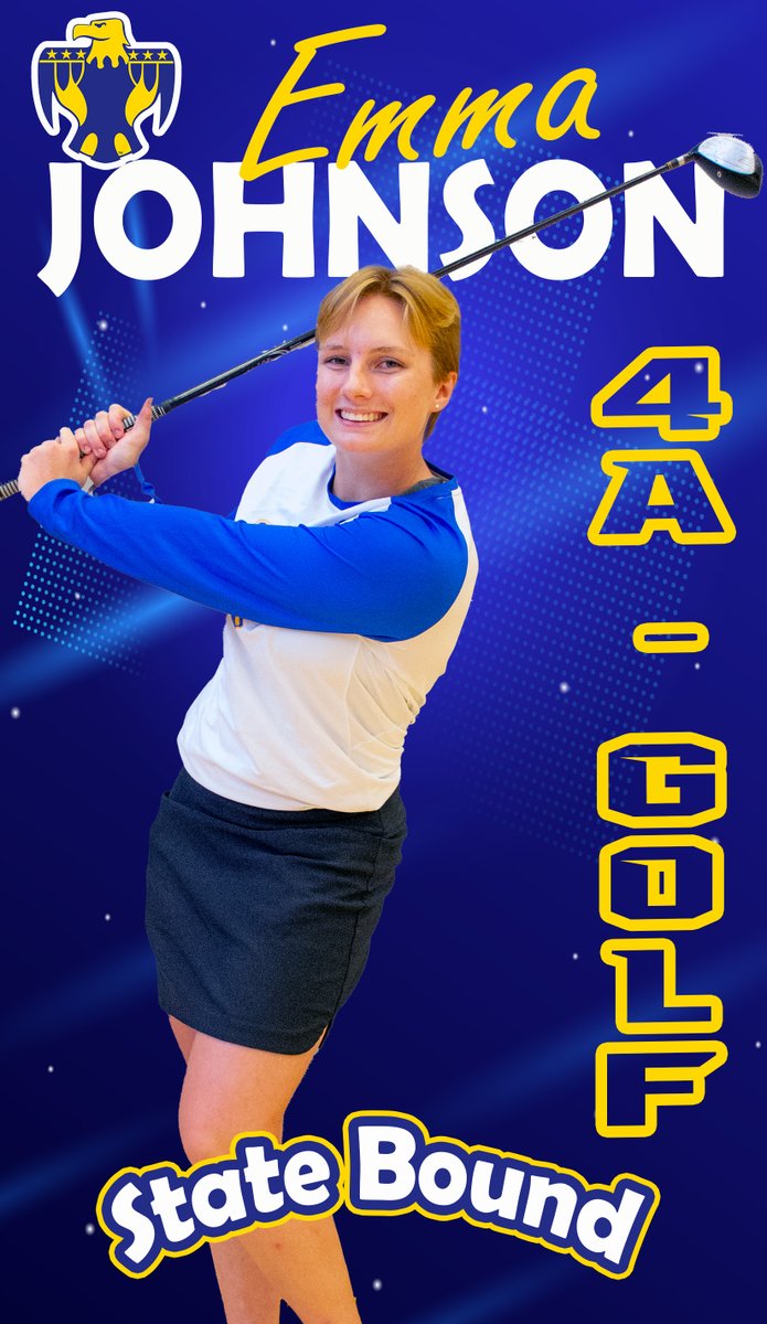 Good Luck today to Emma Johnson as she competes at the 4A State Golf Tournament in Hesston.  Emma tees it up at 9:10 AM today!  Go get'em Emma! <a href="/CircleTBird/">CHS Activities</a>