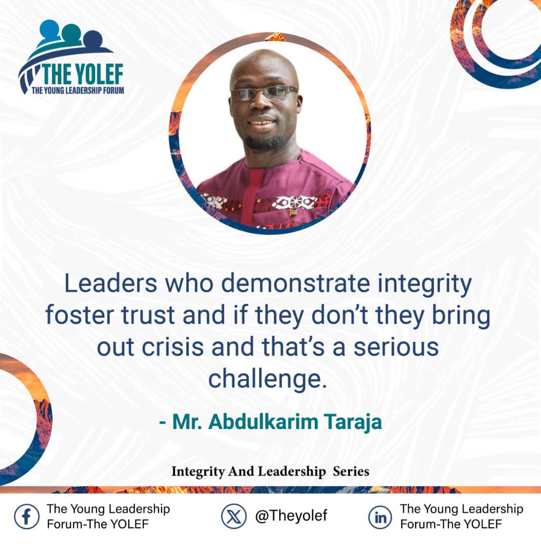 The Young Leadership Forum (@theyolef) on Twitter photo Lack of integrity in leadership is a serious issue that leads to distrust.
#LeadersTalkSeries
#IntegrityandLeadershipSeries
<a href="/Abdkarim_Taraja/">Elgon Centre 4 Education</a>
<a href="/SozoJesca/">Jesca Sozo</a>
<a href="/desire_ati52450/">Atim Desire</a>
<a href="/JacqueNyap1/">Jacqueline Nyapendi</a>
<a href="/johnpeteramalai/">John Peter Ama</a> Lack of integrity in leadership is a serious issue that leads to distrust.
#LeadersTalkSeries
#IntegrityandLeadershipSeries
<a href="/Abdkarim_Taraja/">Elgon Centre 4 Education</a>
<a href="/SozoJesca/">Jesca Sozo</a>
<a href="/desire_ati52450/">Atim Desire</a>
<a href="/JacqueNyap1/">Jacqueline Nyapendi</a>
<a href="/johnpeteramalai/">John Peter Ama</a>