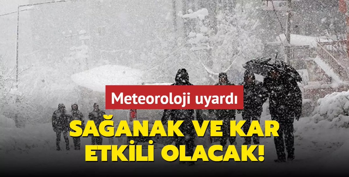 Meteoroloji Genel Müdürlüğü`nden yapılan tahmine göre, bu gece saatlerinden itibaren Orta ve Doğu Karadeniz`de kuvvetli ve gök gürültülü sağanak görülecek.

Bölgenin yüksek kesimlerinde ise kuvvetli ve yer yer yoğun kar yağışı bekleniyor.
yeniosmanligazetesi.com/2024/10/21/met…