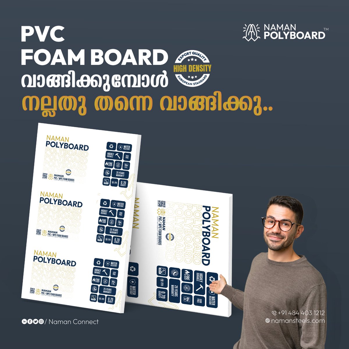 NamanConnect's tweet image. Invest Once, Benefit for Years!
Buy the best PVC Foam Board on the market—strong, durable, and built to last. A one-time investment for long-term quality and performance.

#PVCFoamBoard #OneTimeInvestment #DurableSolutions #LongLastingQuality
