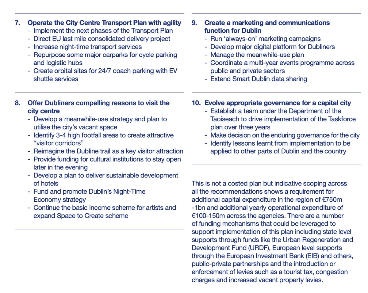 sgcra's tweet photo. Great to see many proposals we made to the Dublin City Taskforce make it into today's report. Particularly welcome to see that actions that there is long-standing consensus on need for among city residents and businesses are finally being officially acknowledged &amp; made mainstream https://t.co/qssoPw61R1