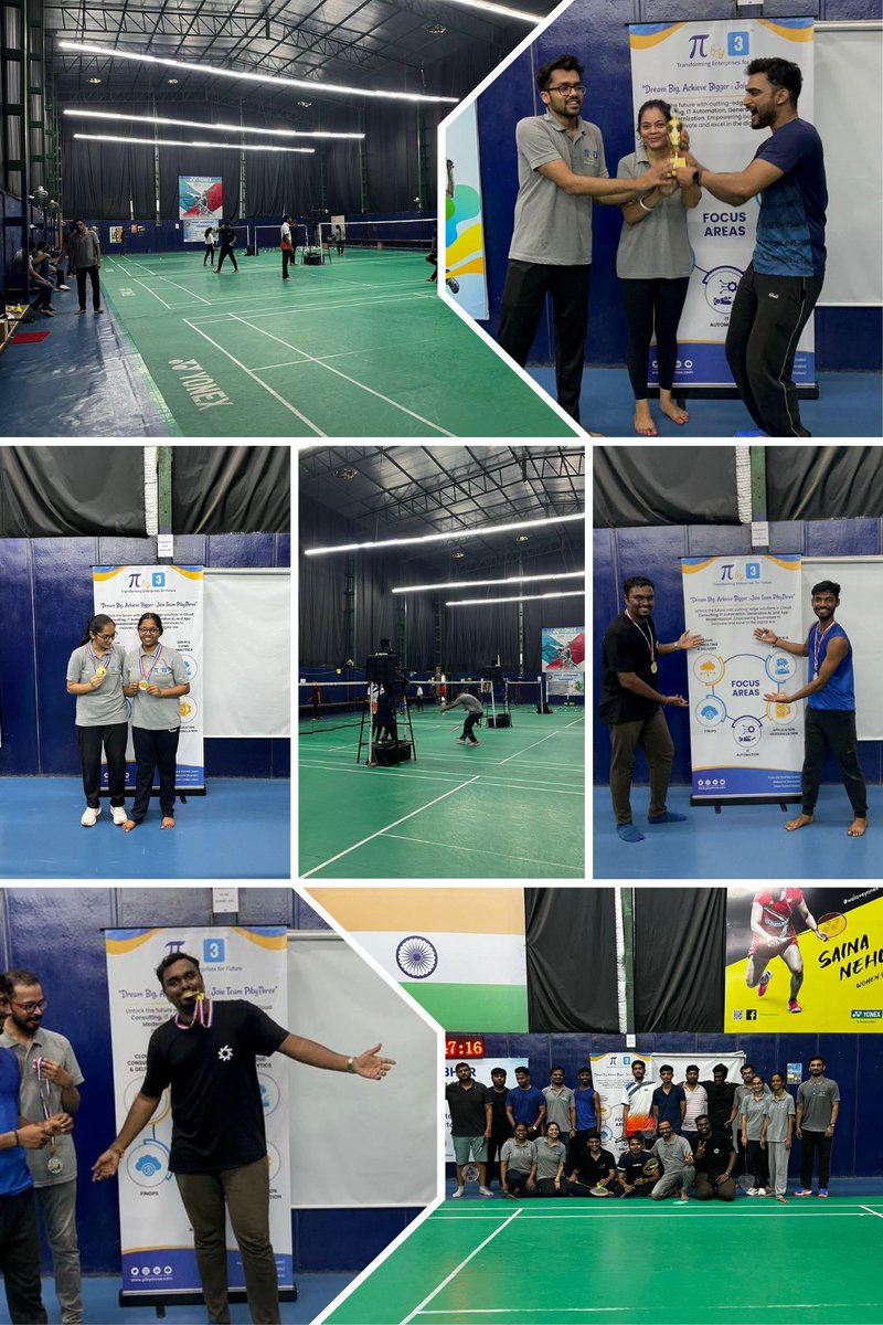 Piby3Official's tweet photo. "Feeling proud on the podium! 🏅 We just wrapped up the #PibyThreeShuttleShowdown, celebrating our amazing gold &amp; silver medalists! 🎉 It’s all about individual talent &amp; teamwork. Big cheers to our awesome crew—success is even sweeter when we celebrate it together! 🙌 #Teamwork https://t.co/09xe2c9rcU