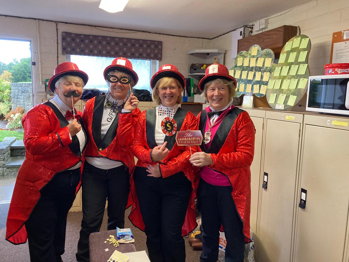 CanmoreGolfClub's tweet photo. Lady Captain's Day 6 Holes of Las Vegas Scramble before fun and games in the Club House.
Great costumes and a great day was had by all.
A big thank you goes to our Lady Captain Lynne Thomson who for the past 2 years has succeeded in growing the Ladies section. No mean task.
#Golf https://t.co/hsdcxMyqck