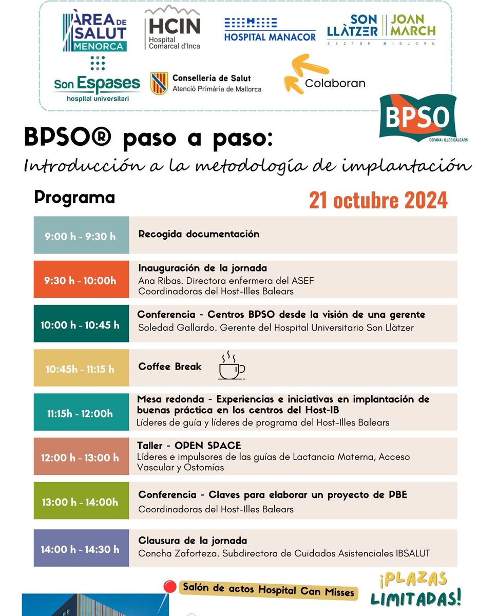 BPSO-HManacor (@bpso_hmanacor) on Twitter photo Avui toca jornada a Eivissa:
BPSO paso a paso: introducción a la metodología de implantación
<a href="/bpsobalears/">@bpsobalears</a>
<a href="/bpsohcin/">bpsohcin</a>
<a href="/BPSOapmallorca/">BPSOapmallorca</a>
<a href="/BpsoHuse/">bpso huse</a>
<a href="/bpsohusll/">BPSOHUSONLLATZER</a>
<a href="/BPSOmenorcaIB/">BPSO MENORCA</a>
<a href="/SalutGOIB/">Conselleria de Salut</a> Avui toca jornada a Eivissa:
BPSO paso a paso: introducción a la metodología de implantación
<a href="/bpsobalears/">@bpsobalears</a>
<a href="/bpsohcin/">bpsohcin</a>
<a href="/BPSOapmallorca/">BPSOapmallorca</a>
<a href="/BpsoHuse/">bpso huse</a>
<a href="/bpsohusll/">BPSOHUSONLLATZER</a>
<a href="/BPSOmenorcaIB/">BPSO MENORCA</a>
<a href="/SalutGOIB/">Conselleria de Salut</a>