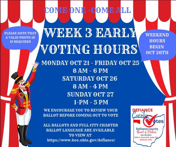 Defiance County Board of Elections (@defianceboe) on Twitter photo 