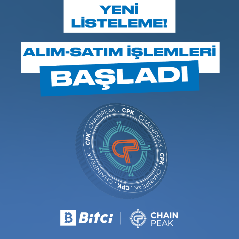safebitcom's tweet photo. 🔗 CPK alım-satım işlemleri Bitci TRY Market'te başladı! 

Hemen işlemlerinize başlamak için tıklayın! ⤵️

#ChainPeak $CPK