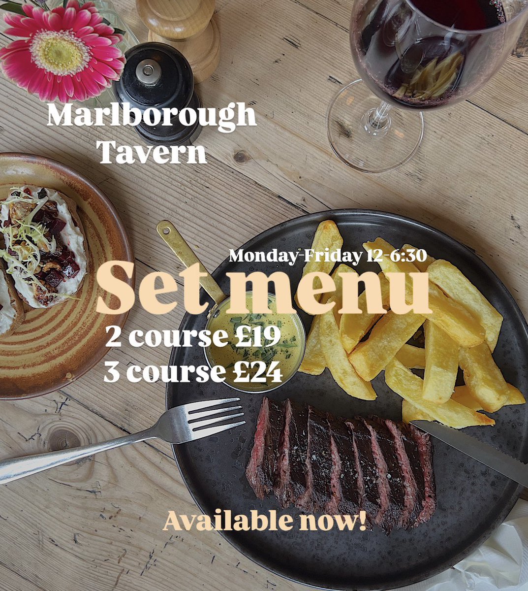 We’re back serving our set menu, come &amp; get it 🍴