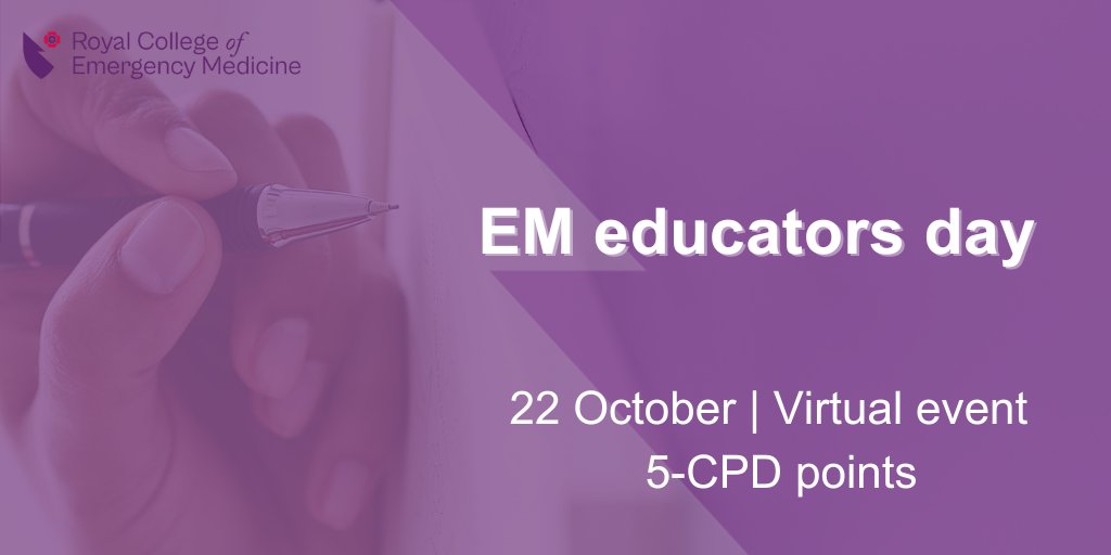 Last chance to register for our EM Educators Day!  Can’t make it tomorrow? No worries—you’ll have 9 months of access to all content and gain your CPD points. Don't miss out on top tips,  education theory and curriculum updates!

Reg closes tomorrow at 8AM: bit.ly/46myC6g