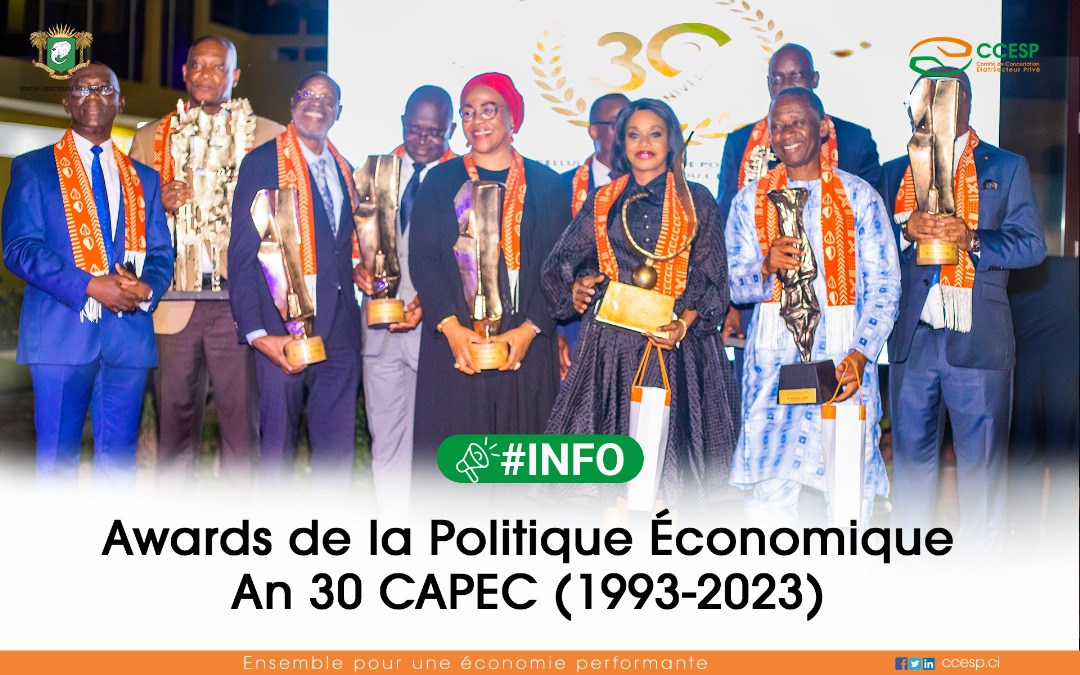 CCESP_Officiel's tweet image. #ACTU 

𝐀𝐖𝐀𝐑𝐃𝐒 𝐃𝐄 𝐋𝐀 𝐏𝐎𝐋𝐈𝐓𝐈𝐐𝐔𝐄 𝐄𝐂𝐎𝐍𝐎𝐌𝐈𝐐𝐔𝐄, 𝐋𝐄 𝐒𝐄-𝐂𝐂𝐄𝐒𝐏 𝐏𝐑𝐈𝐌𝐄

La 𝐜é𝐥é𝐛𝐫𝐚𝐭𝐢𝐨𝐧 𝐝𝐮 𝟑𝟎è𝐦𝐞 𝐚𝐧𝐧𝐢𝐯𝐞𝐫𝐬𝐚𝐢𝐫𝐞 de la création de la Cellule d’Analyse des Politiques Economiques du CIRES (#CAPEC) en prélude au 𝟏𝟎è𝐦𝐞…