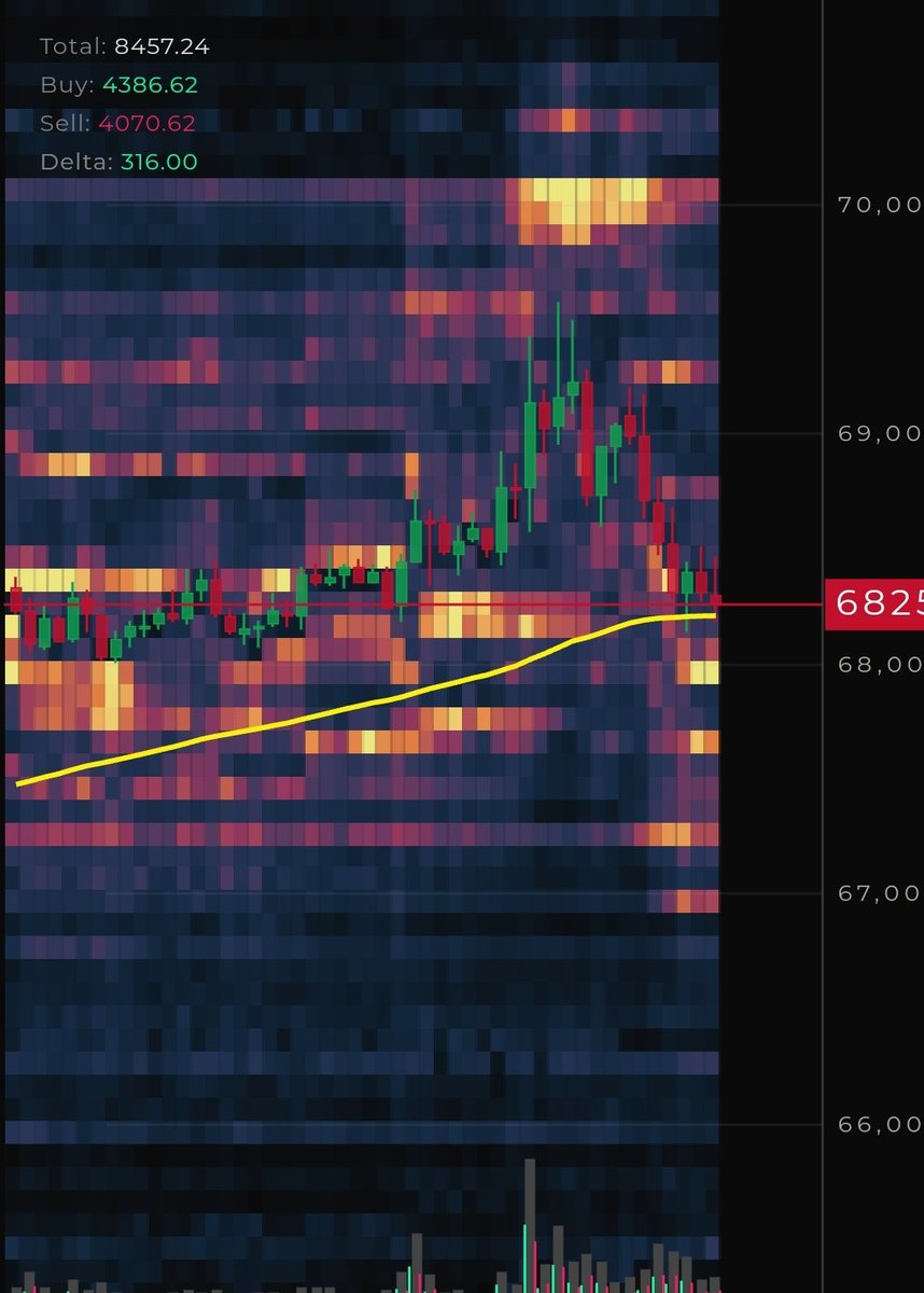 seth_fin's tweet image. $BTC order book. First line of defence for the bulls, support. 🔥 

Hold!