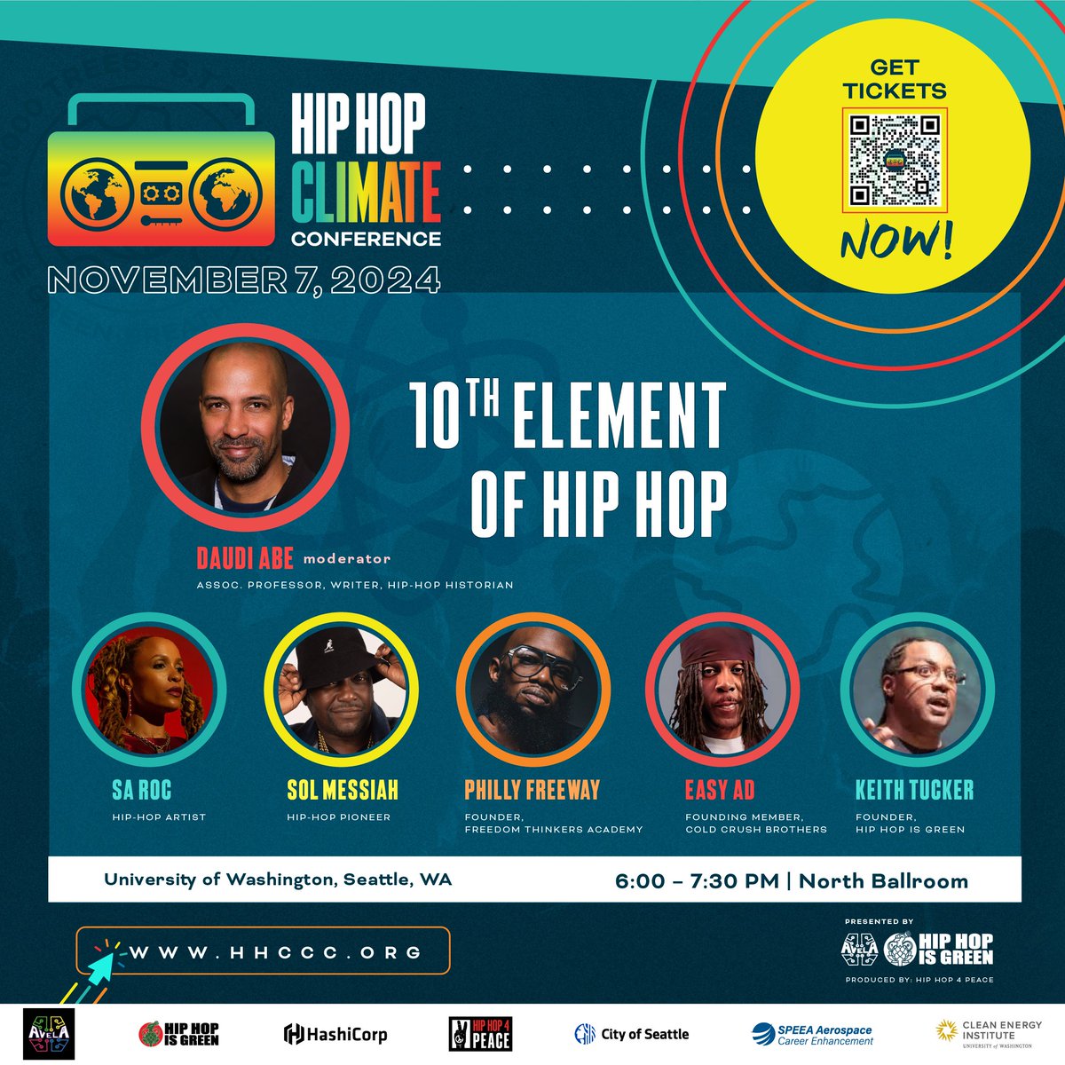 Register now! Keith Tucker, founder of <a href="/hiphopisgreen/">Hip Hop is Green</a>, created the  “10th Element of Hip-Hop”. The 10th Element of Hip-Hop is balancing health &amp; wellness, as well as climate change. 
Purchase tix at hhccc.org!
#hhccc #10thelementofhipop #hiphopclimate