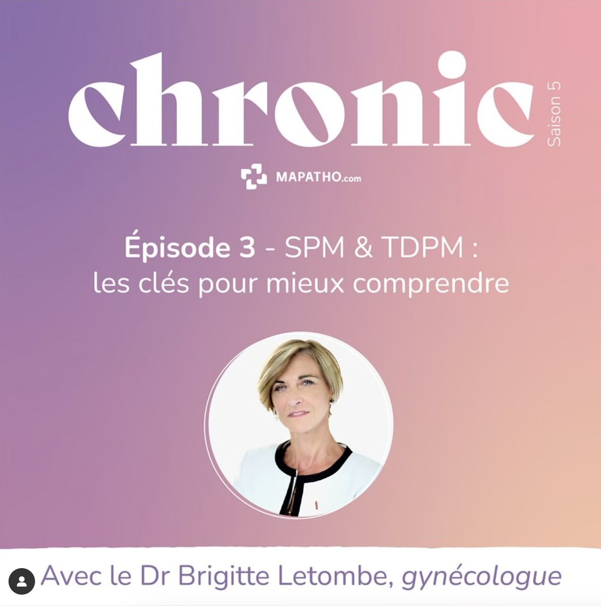 🎙️ New épisode du #podcast Chronic disponible - #TDPM et #SPM  avec le Dr Brigitte Letombe

Nous plongeons dans le TDPM, une pathologie plus sévère qui touche 3 à 8 % des femmes et nécessite une prise en charge thérapeutique.

<a href="/assotdpmfrance/">Association TDPM France</a> 

Dispo ici : podcast.ausha.co/chronic/spm-td…