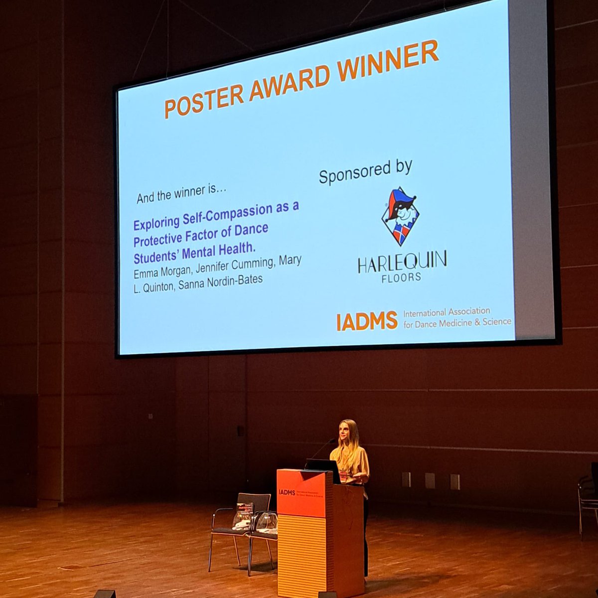 Maria Kolitsida (she/her) (@mkolitsida) on Twitter photo Congratulations to SPRINT Project member and PhD Student @EmmaM_Dance for winning the <a href="/IADMS/">IADMS</a> Poster Award, inspiring us all with the quality of her work! š<a href="/drjenncumming/">Prof Jennifer Cumming</a> <a href="/Mary_q6/">Dr Mary Quinton</a> <a href="/DancePsychSanna/">Sanna Nordin-Bates</a> <a href="/LES_UniBham/">College of Life and Environmental Sciences</a> <a href="/UoB_PGR_LES/">LES_Postgraduate_Researchers</a> <a href="/UoBGradSchool/">University Graduate School (UoB)</a> Congratulations to SPRINT Project member and PhD Student @EmmaM_Dance for winning the <a href="/IADMS/">IADMS</a> Poster Award, inspiring us all with the quality of her work! š<a href="/drjenncumming/">Prof Jennifer Cumming</a> <a href="/Mary_q6/">Dr Mary Quinton</a> <a href="/DancePsychSanna/">Sanna Nordin-Bates</a> <a href="/LES_UniBham/">College of Life and Environmental Sciences</a> <a href="/UoB_PGR_LES/">LES_Postgraduate_Researchers</a> <a href="/UoBGradSchool/">University Graduate School (UoB)</a>