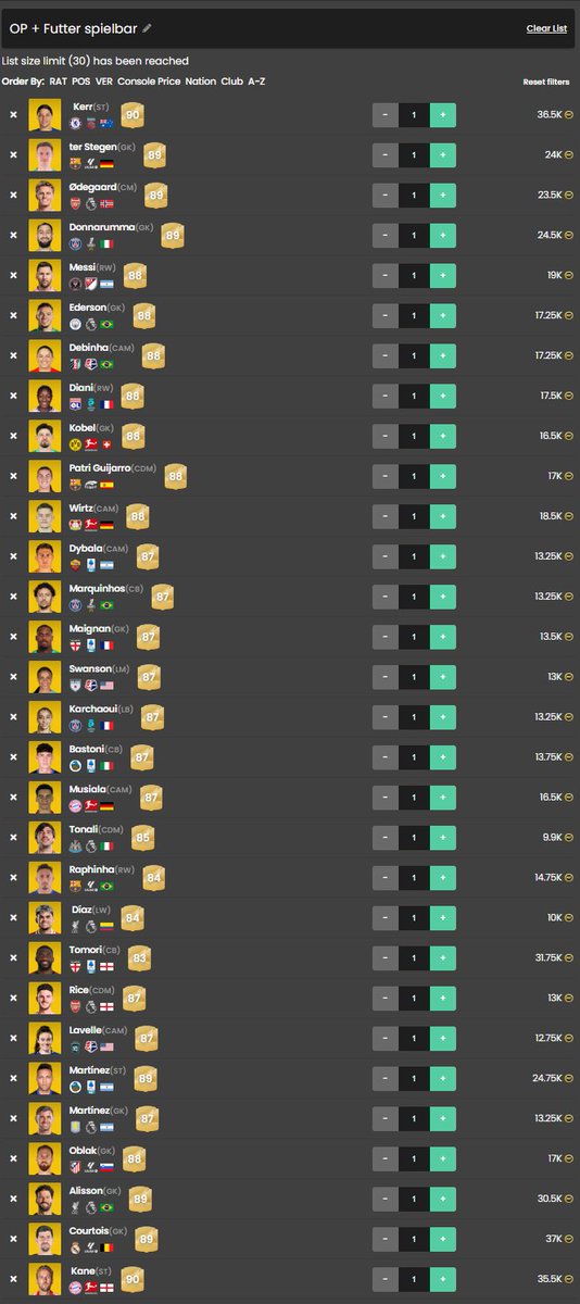 ÜV Listenupdate mit über 100 Karten😍🔥

Live 14:00 MM___TV Tw1tch

Das Listenupdate von letzter Woche ist so gut gelaufen, dass ich diese Listen nicht verändern wollte

Die 125k Liste die unfassbar abgeht und eine Futter/OP Spieler Liste für knapp 600k.

Laufen unendlich🔥

Am