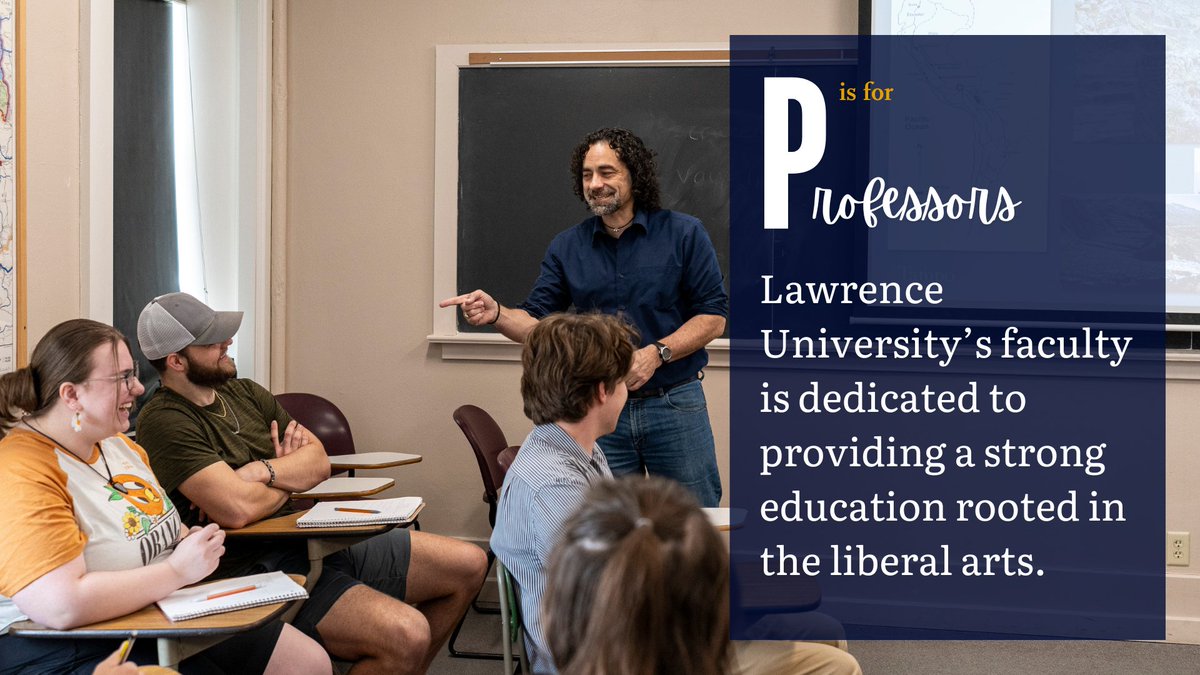 Lawrence University (@lawrenceuni) on Twitter photo ✨Why Lawrence?✨According to the Alphabet:
Whatever your path, dedicated faculty will help guide and inspire your creativity as you pursue high-impact learning experiences.
lawrence.edu/academics ✨Why Lawrence?✨According to the Alphabet:
Whatever your path, dedicated faculty will help guide and inspire your creativity as you pursue high-impact learning experiences.
lawrence.edu/academics